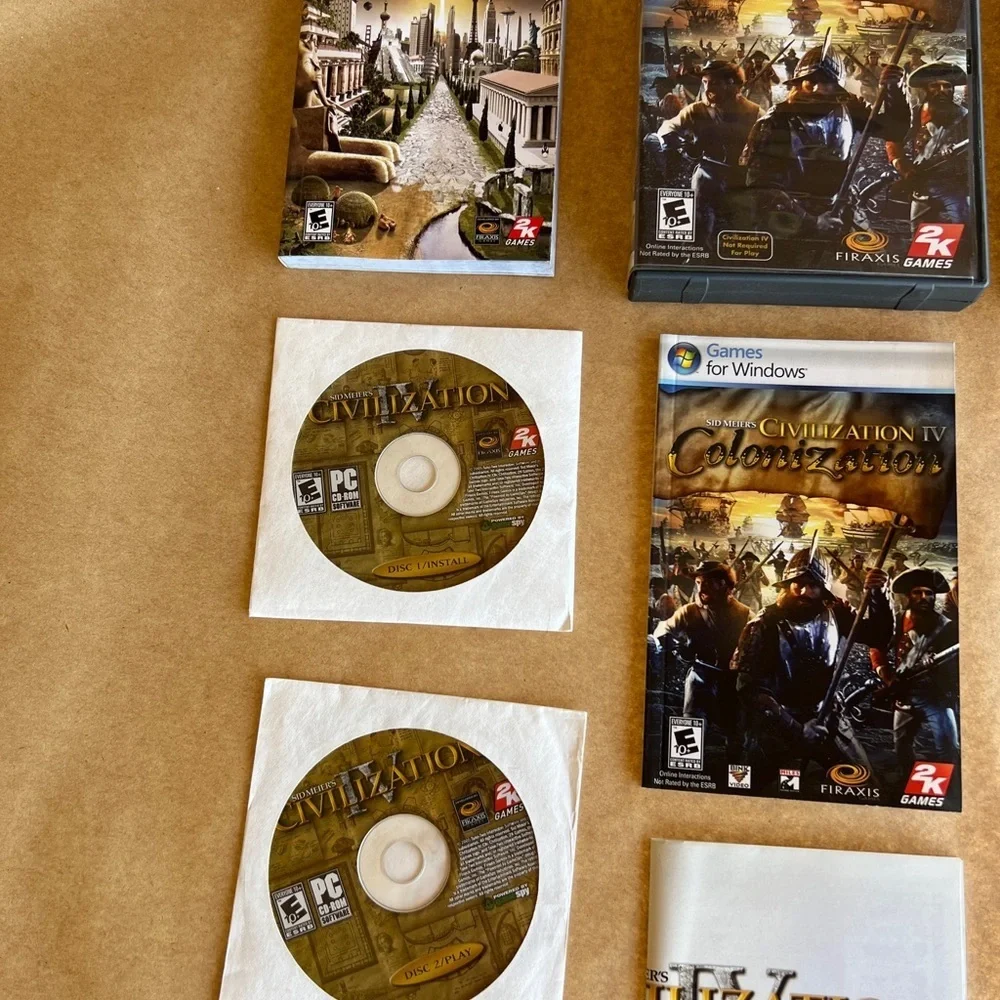 4 Sid Meier's Civilization PC Games: III & IV, Beyond The Sword & Colonization